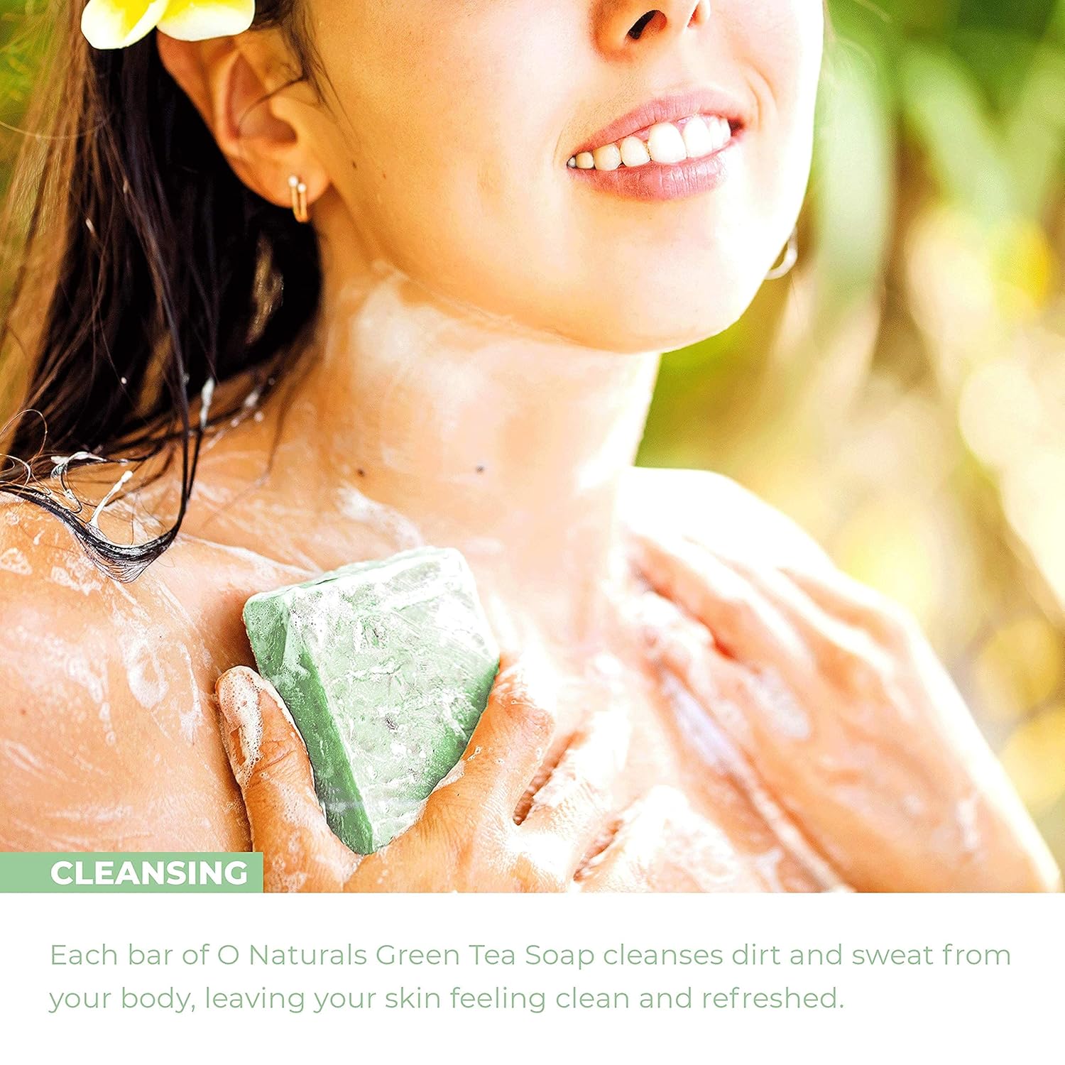 O NATURALS 100% Natural Bar Soap - Gift Set - Organic Ingredients & Essential Oils - Spa Gifts for Women & Men, Body Wash & Face Soap - 6PC Green Tea Soap Collection Visit the O NATURALS Store