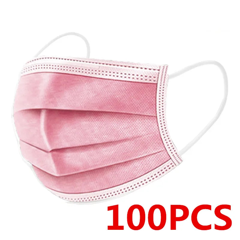 50/100/200pcs Child Disposable Face Masks Kids Filter 3 Layer Ply mask Children Non-wove Anti-dust mask Sanitary mascarillas