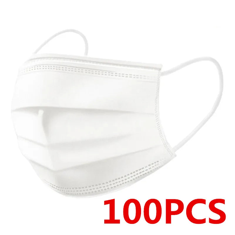 50/100/200pcs Child Disposable Face Masks Kids Filter 3 Layer Ply mask Children Non-wove Anti-dust mask Sanitary mascarillas