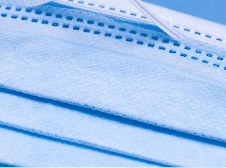 10-500pcs Disposable Adults individual package Masks Filter Meltblown Non-wove Face mask blue Breathable Protective masque mask