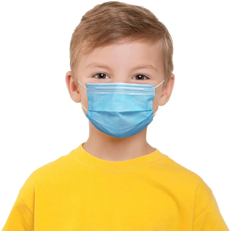 50/100/200pcs Child Disposable Face Masks Kids Filter 3 Layer Ply mask Children Non-wove Anti-dust mask Sanitary mascarillas