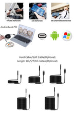 Type-c Android USB Endoscope Camera 7.0mm Hard Cable PC Android Phone Endoscope Pipe Type C Endoscope Inspection Mini Camera