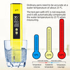 PH Meter & TDS Meter Digital Water Quality Tester 0-14 PH Meter Tester 0-9990PPM TDS&EC LCD Water Purity PPM Aquarium Filter