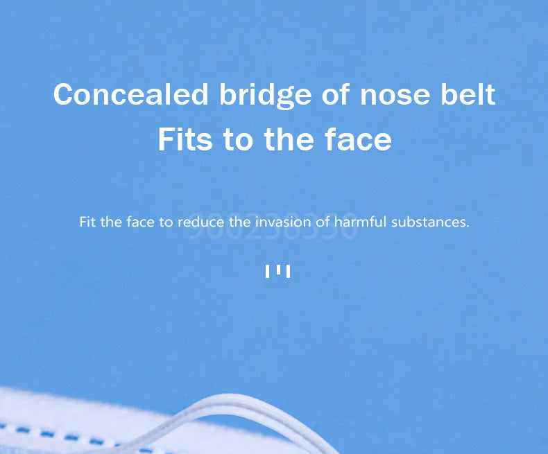 10-500pcs Disposable Adults individual package Masks Filter Meltblown Non-wove Face mask blue Breathable Protective masque mask