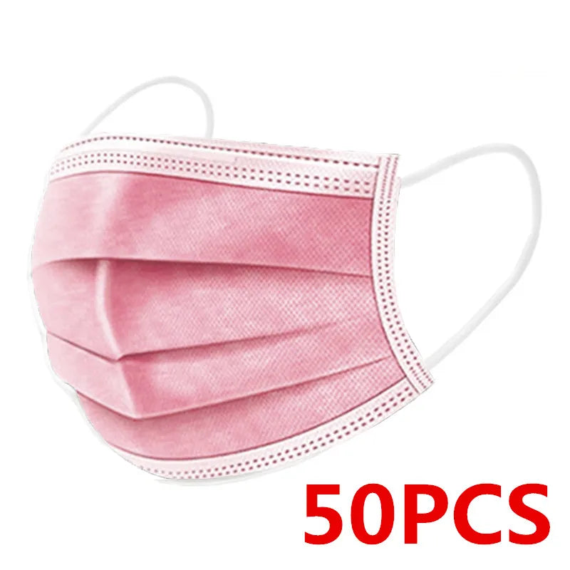 50/100/200pcs Child Disposable Face Masks Kids Filter 3 Layer Ply mask Children Non-wove Anti-dust mask Sanitary mascarillas