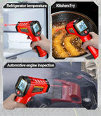 ANENG TH202 Infrared Thermometer Non-contact -50~600℃ Digital Laser Temperature Meter LCD display Pyrometer Point Gun Tester