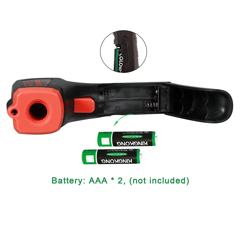 Digital Infrared Thermometer -50~600℃ / -58~1122℉ Contactless Temperature Tester IR Laser Pyrometer LCD Non-Contact Pyrometer