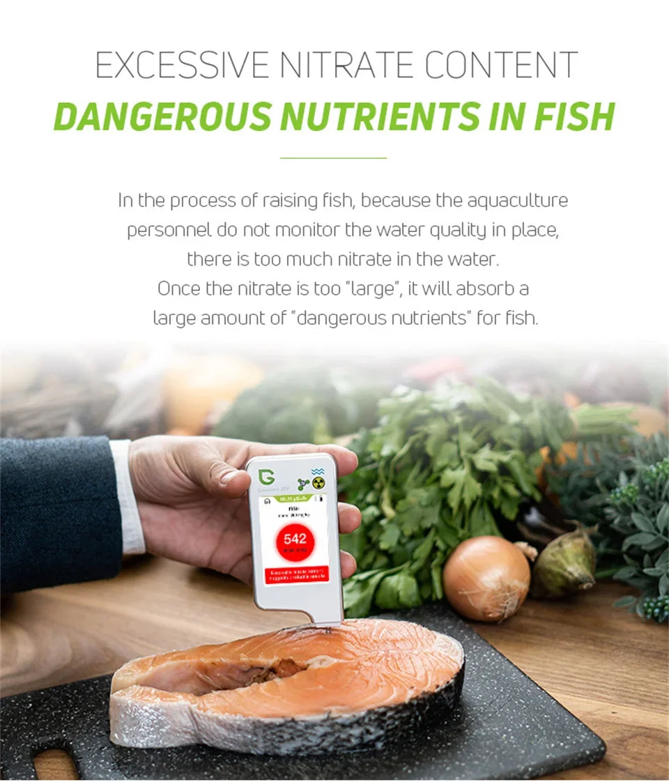 Food Safety Detector Portable New In Food Nitrate Tester Fruits And Vegetables Meat Radiation Nitrate Detection Health Care