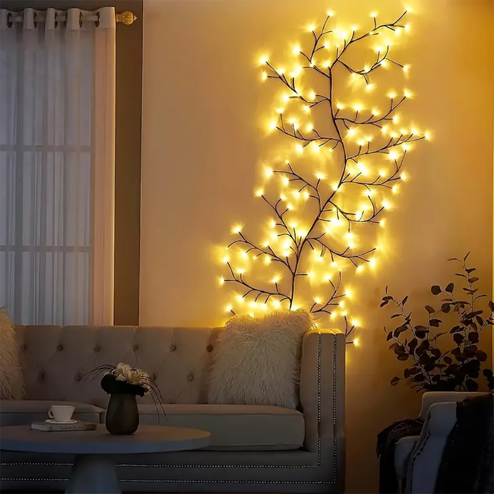 Outdoor Lighting Light String Solar Tree and Vine Lamp 96LED Tree Branches Light Waterproof Garland Home Decorative Lights