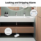 KERUI Water Leak Detectors 1/2/3 Pack 90dB Alarm Sensor Sensitive Leak And Drip Alert For Kitchen Bathroom Wireless Easy to Use