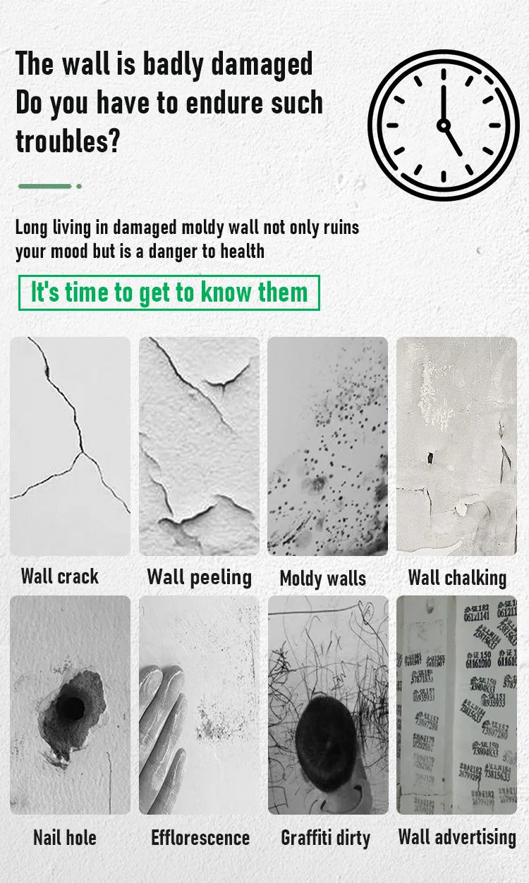 Drywall Putty Wall Repair Hole Kit,Wall Mending Agent with Scraper To Fill Wall Holes,Plaster Dent Repair Wall Plastering Tools