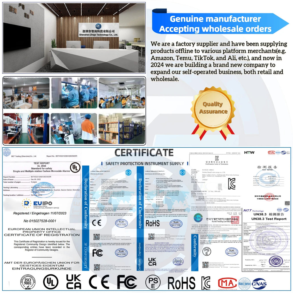 Carbon Monoxide Smoke Detector, CO and Smoke Alarm, Combination CO Alarm,Fire Alarm for Home and Kitchen