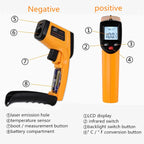 Digital Infrared Thermometer -50~600℃ / -58~1122℉ Contactless Temperature Tester IR Laser Pyrometer LCD Non-Contact Pyrometer
