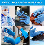 100/50Pcs Blue Disposable Nitrile Gloves Waterproof and Oil Proof Anti-static Durable Gloves For Kitchen Cooking Tools