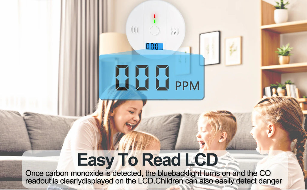 Carbon Monoxide Smoke Detector, CO and Smoke Alarm, Combination CO Alarm,Fire Alarm for Home and Kitchen