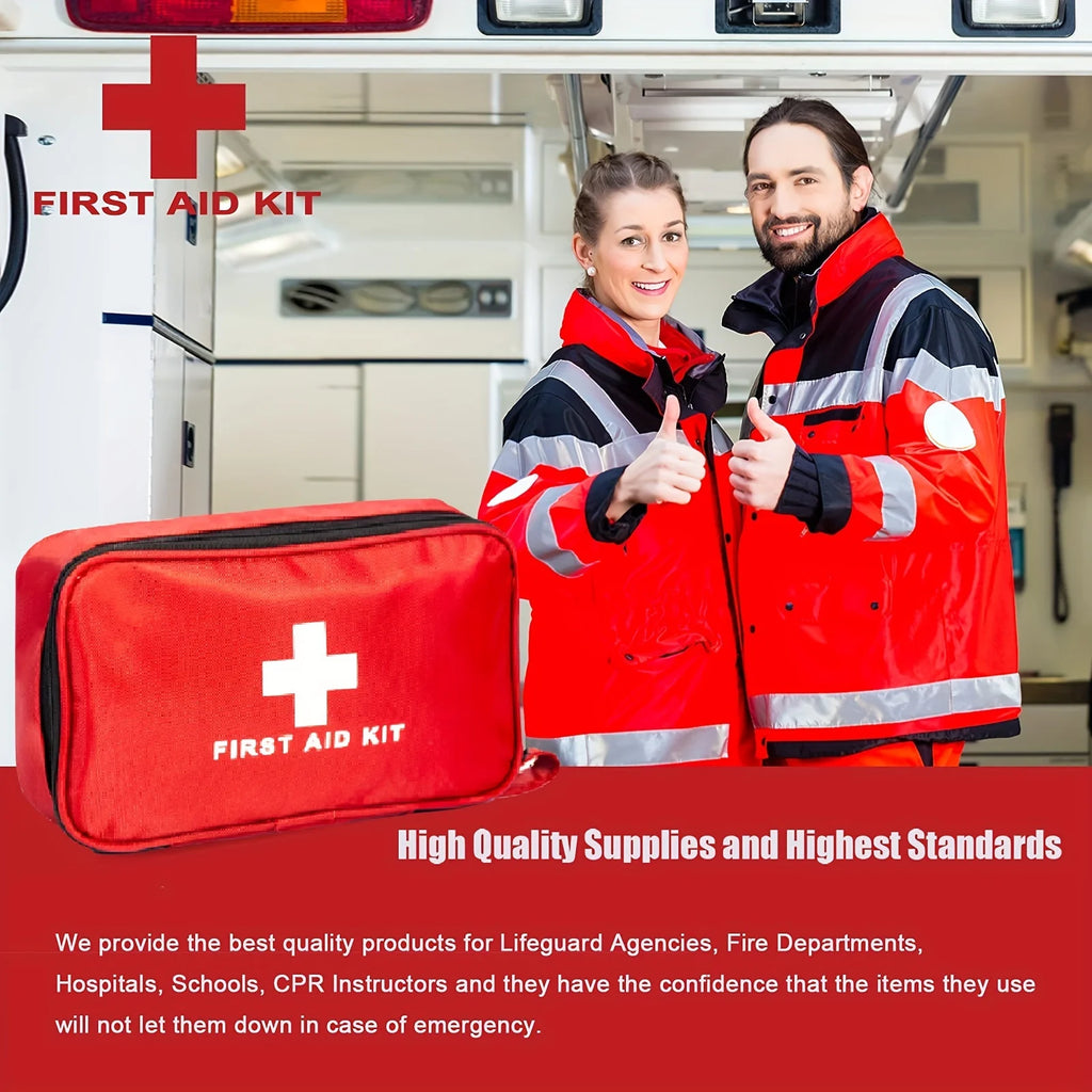 Portable Emergency Medical First Aid Bag Kit For Household Outdoor Travel Camping Equipment Medicine Survival