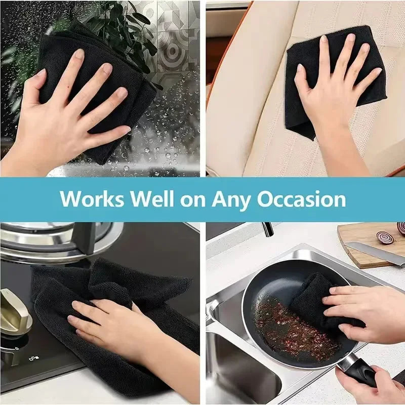 Thicken Microfiber Cleaning Cloths Lint Free Microfiber Cleaning Towel Cloths Reusable Cleaning Towels Absorbent for Car Window
