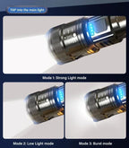 Powerful P70 LED Flashlights High Power Ultra Bright Tactical Light Emergency Spotlights Telescopic Zoom Light Built-in Battery