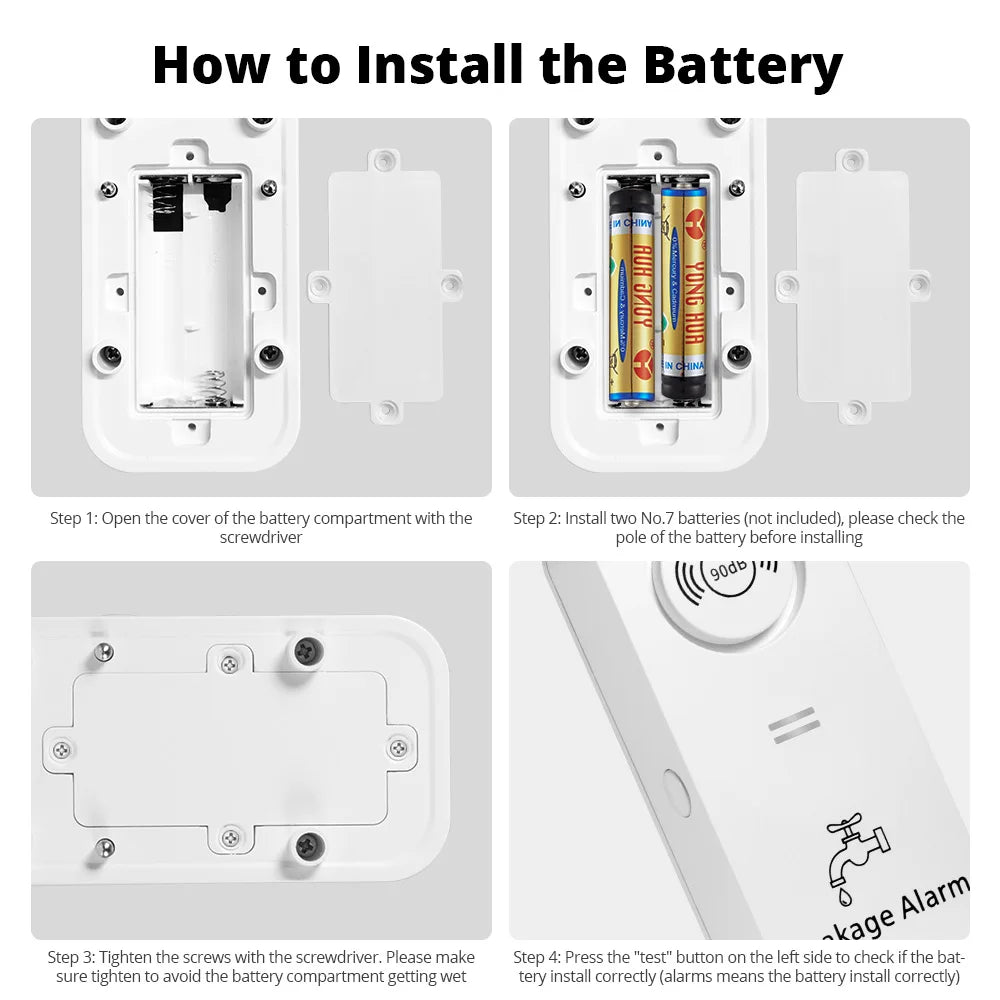 KERUI Water Leak Detectors 1/2/3 Pack 90dB Alarm Sensor Sensitive Leak And Drip Alert For Kitchen Bathroom Wireless Easy to Use