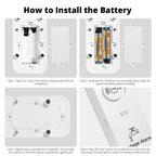 KERUI Water Leak Detectors 1/2/3 Pack 90dB Alarm Sensor Sensitive Leak And Drip Alert For Kitchen Bathroom Wireless Easy to Use