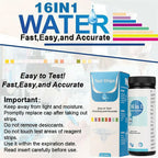 16 In 1 Drinking Water Test Kit Strips Home Water Quality Test Swimming Pool Spa Water Test Strips Nitrate Nitrite PH Hardness
