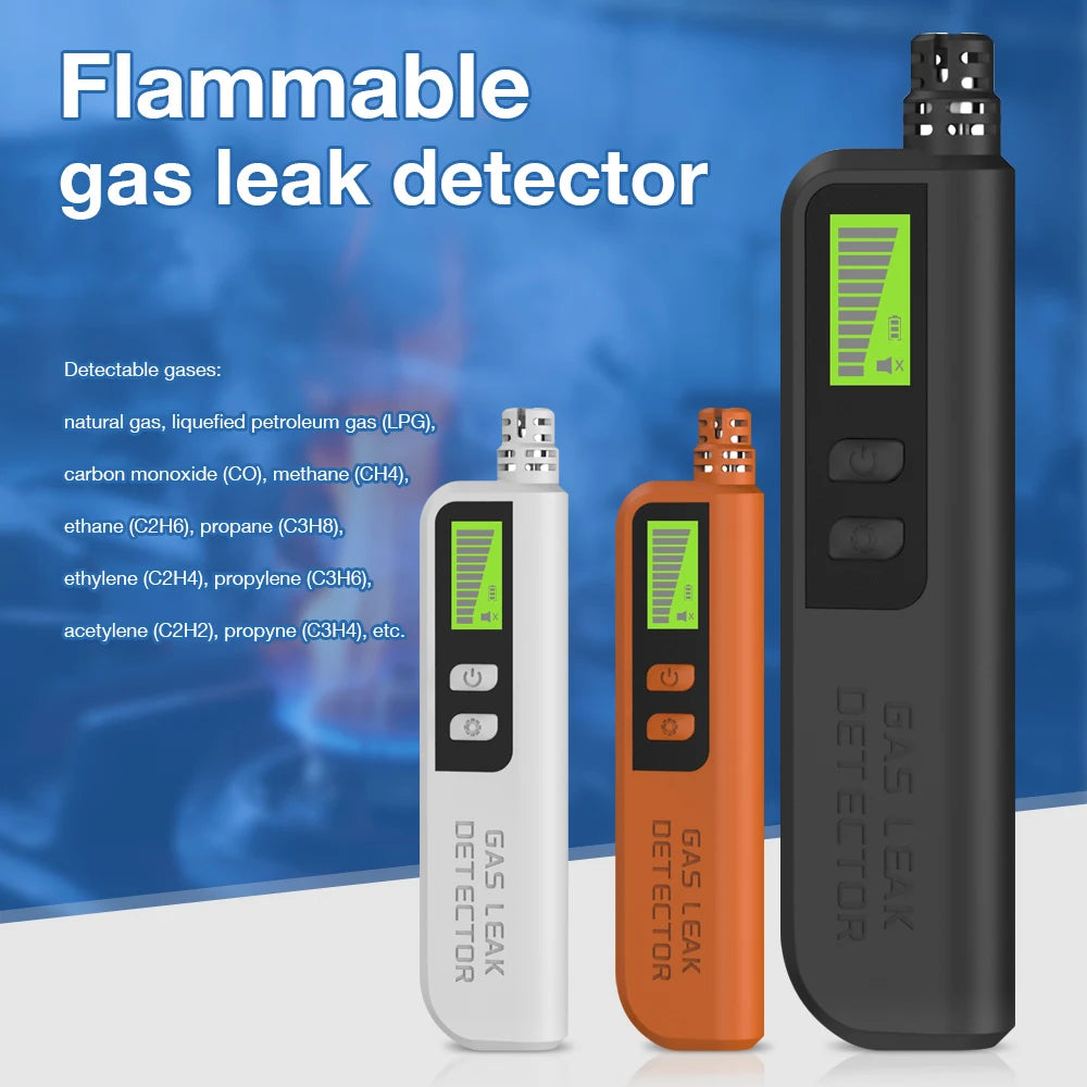 2025 Newest Combustible Gas Leak Sensor Detector Natural Gas  Methane Gas Leak Detector CO CH4 C2H4 C3H6 C3H4 C2H2 Gas Analyzer