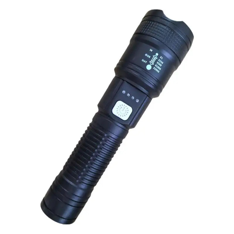Powerful P70 LED Flashlights High Power Ultra Bright Tactical Light Emergency Spotlights Telescopic Zoom Light Built-in Battery