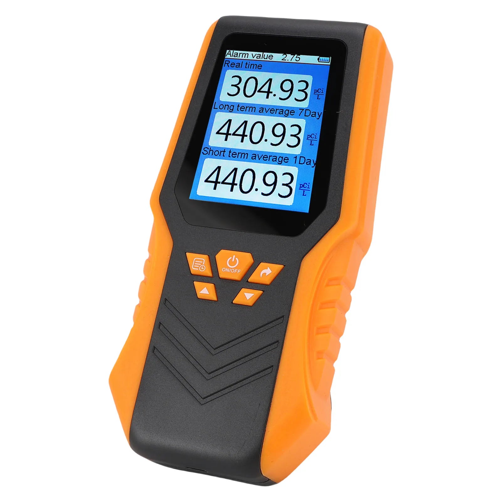 Handheld Radon Detector Accuracy Real Time Long Short Term Average LCD Display Radon Test Kit for Home School Radon Detector