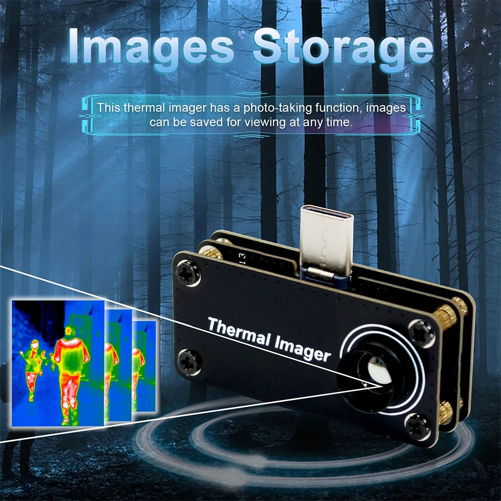 Type-C Thermal Imaging Camera APP Control 32*32 Pixels Infrared Thermal Imager Infrared Camera for Android Mobile Phone