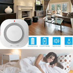 Battery Operated Smoke Alarm For Home Photoelectric Smoke Detector LED Smoke Alarm Test Button Smoke Detector Bedroom Safety