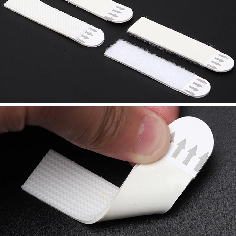 12-36 Pairs White Tape Damage-Free Picture&Frame Hanging Strips Wall Sticker Hook Value Pack Picture Hanging Strips DIY Stickers