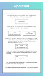 Black Animal RFID Reader 134.2KHz 125kHz USB/Bluetooth Pet Cat Dog Microchip Scanner FDX-B Glass Chip Identification Tag Reader