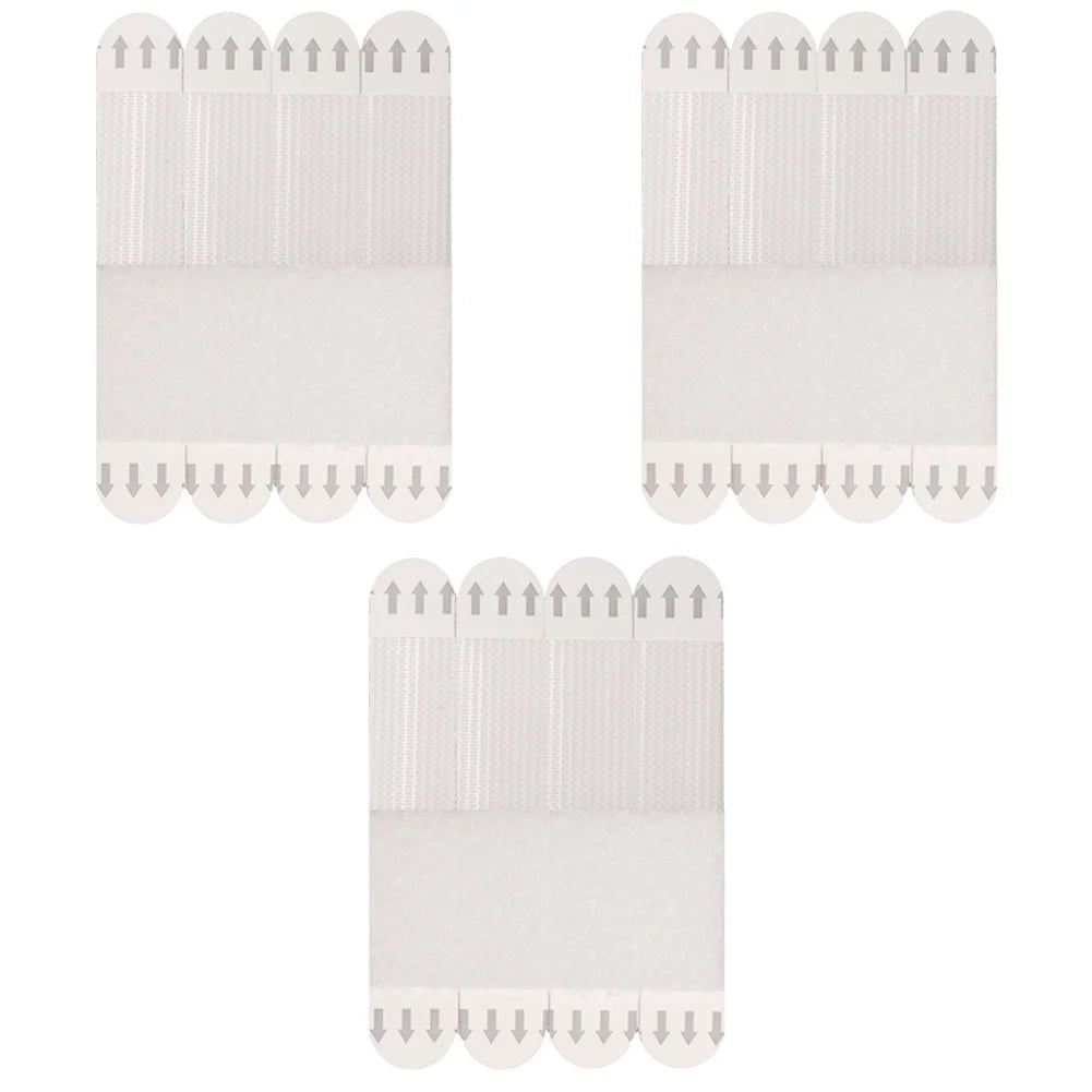 12-36 Pairs White Tape Damage-Free Picture&Frame Hanging Strips Wall Sticker Hook Value Pack Picture Hanging Strips DIY Stickers