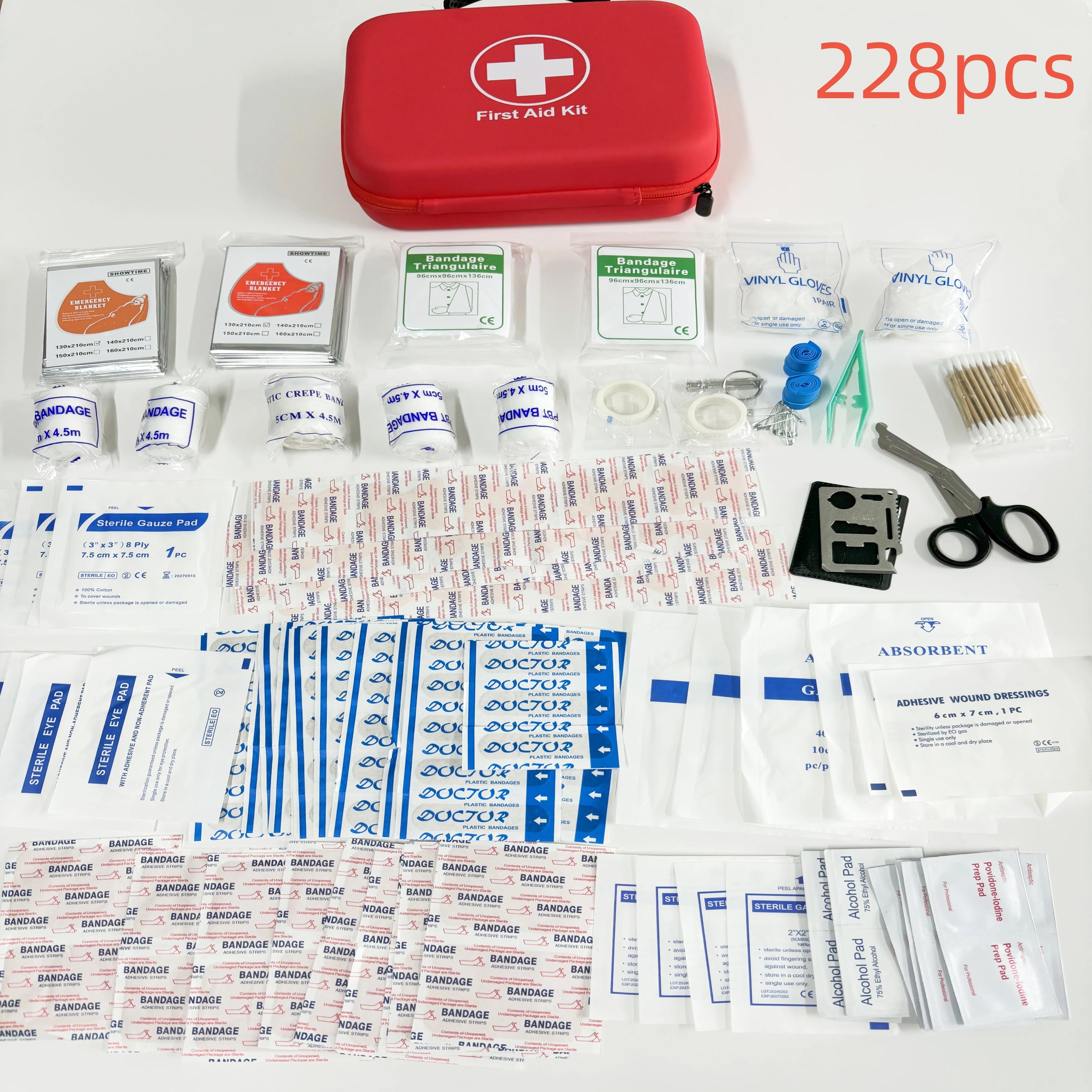Portable Emergency Medical First Aid Bag Kit For Household Outdoor Travel Camping Equipment Medicine Survival