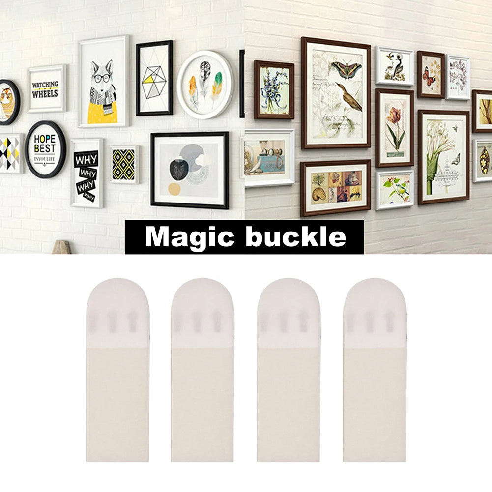 12-36 Pairs White Tape Damage-Free Picture&Frame Hanging Strips Wall Sticker Hook Value Pack Picture Hanging Strips DIY Stickers