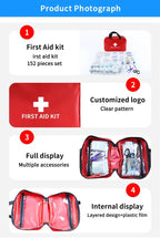 Portable Emergency Medical First Aid Bag Kit For Household Outdoor Travel Camping Equipment Medicine Survival