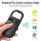 Black Animal RFID Reader 134.2KHz 125kHz USB/Bluetooth Pet Cat Dog Microchip Scanner FDX-B Glass Chip Identification Tag Reader