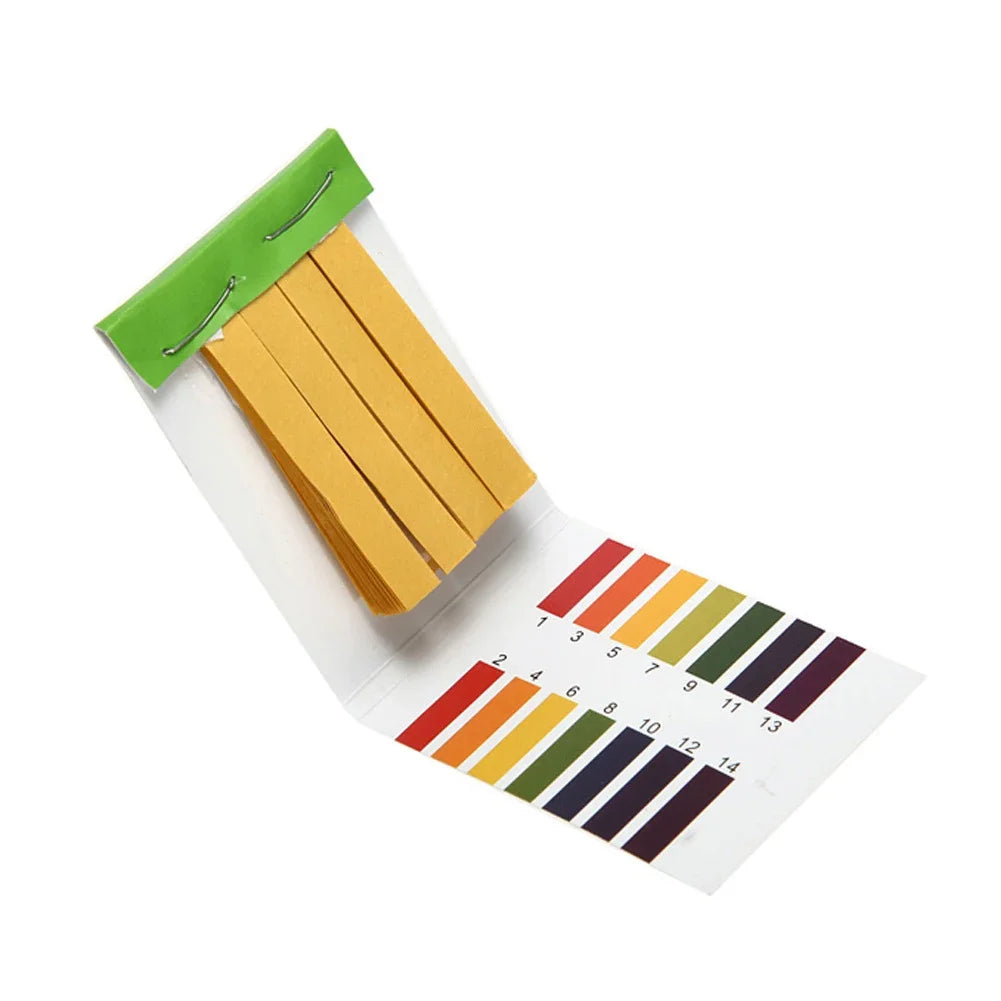 80 Strips Professional 1-14 ph Litmus Paper Ph Test Strips Water Cosmetics Soil Acidity Test Strips with Control Card