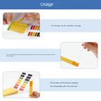 80 Strips Professional 1-14 ph Litmus Paper Ph Test Strips Water Cosmetics Soil Acidity Test Strips with Control Card