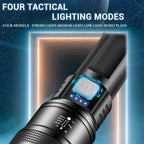 Powerful P70 LED Flashlights High Power Ultra Bright Tactical Light Emergency Spotlights Telescopic Zoom Light Built-in Battery