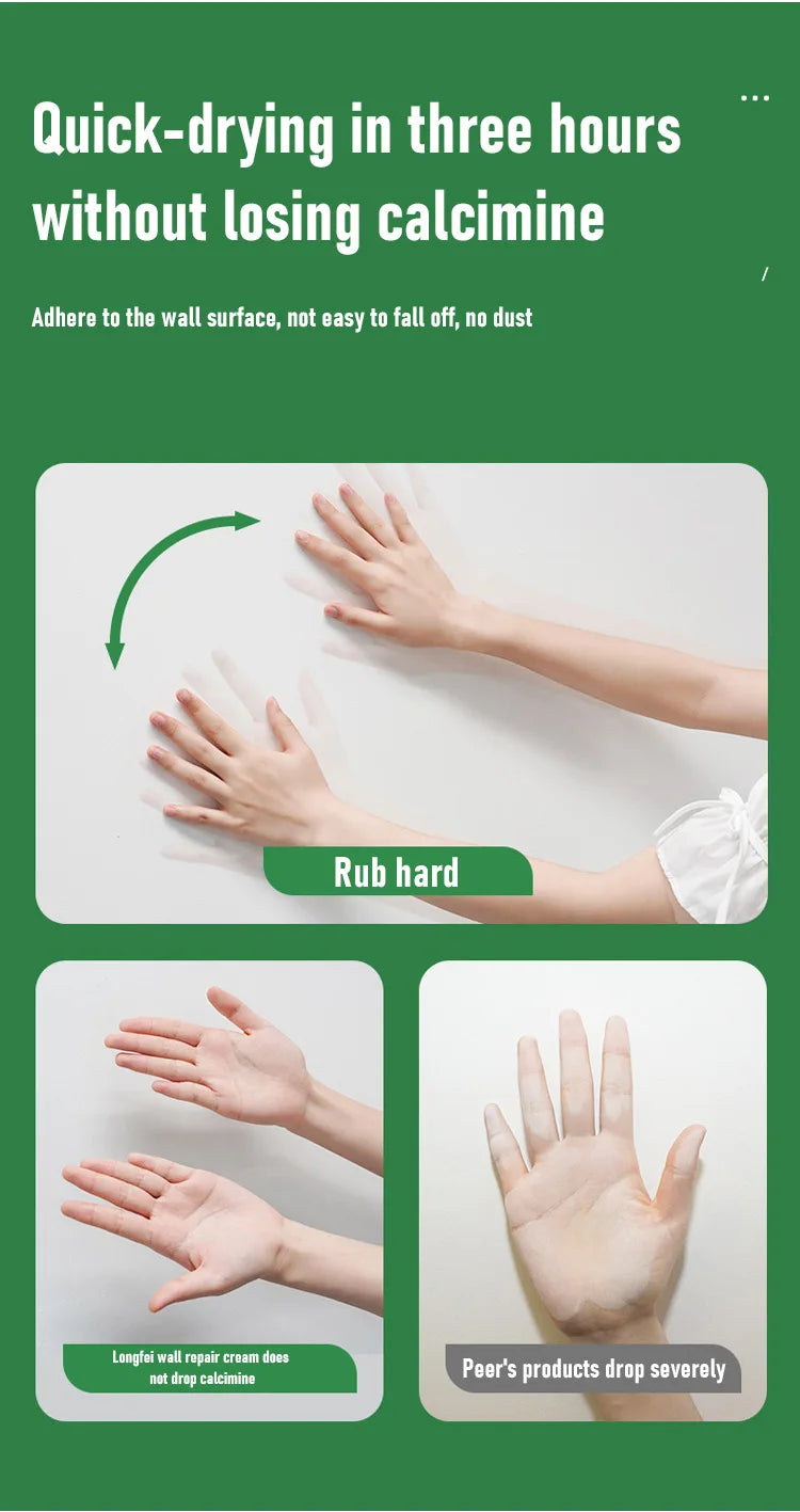 Drywall Putty Wall Repair Hole Kit,Wall Mending Agent with Scraper To Fill Wall Holes,Plaster Dent Repair Wall Plastering Tools