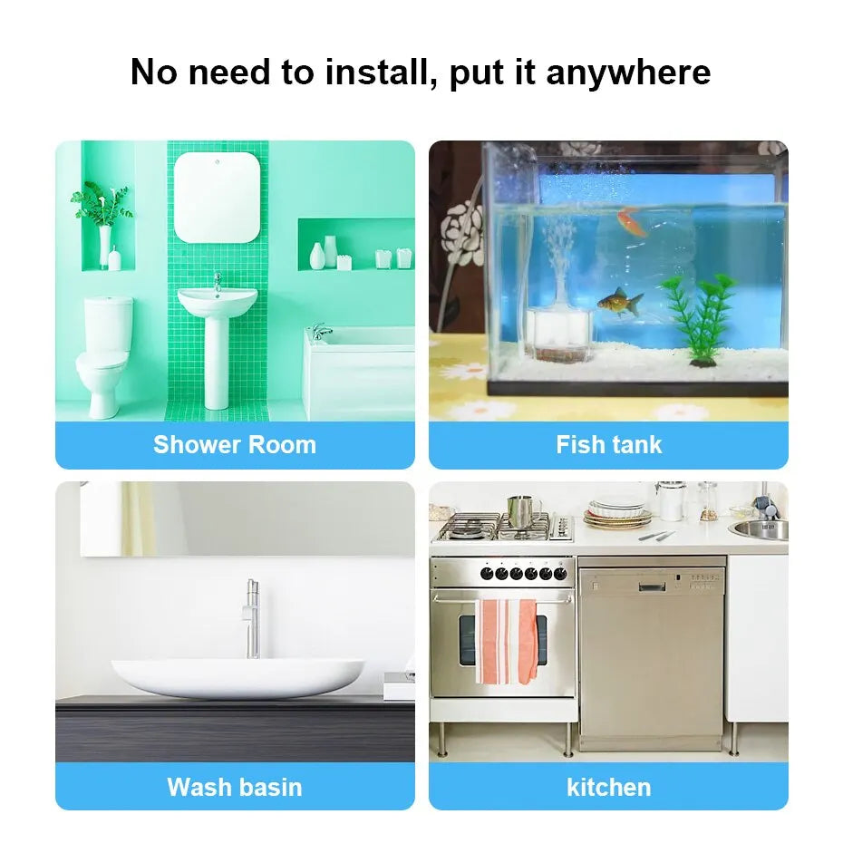 KERUI Water Leak Detectors 1/2/3 Pack 90dB Alarm Sensor Sensitive Leak And Drip Alert For Kitchen Bathroom Wireless Easy to Use
