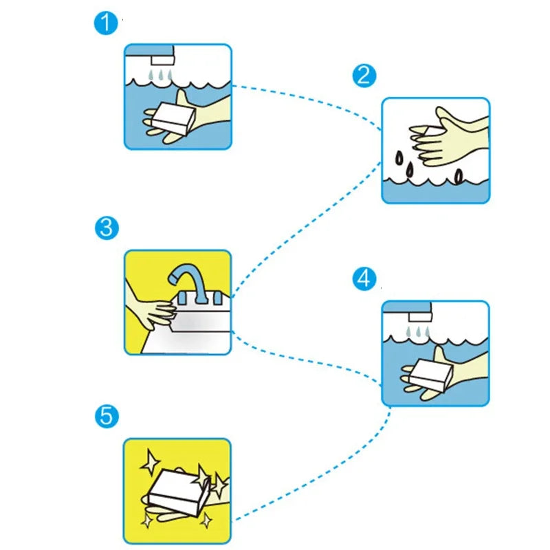 10PCS Magic Sponge Eraser White Melamine Sponge for Dishwashing Kitchen Bathroom Office Cleaner Cleaning Tools