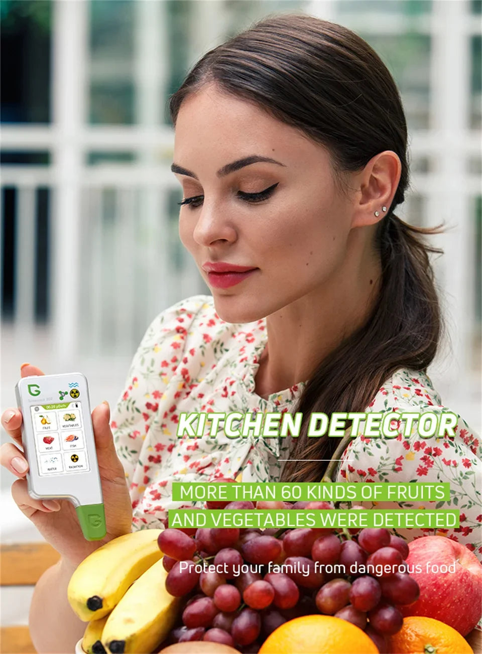 Food Safety Detector Portable New In Food Nitrate Tester Fruits And Vegetables Meat Radiation Nitrate Detection Health Care