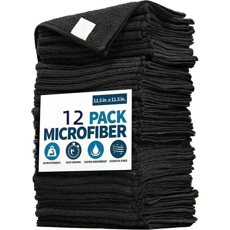 Thicken Microfiber Cleaning Cloths Lint Free Microfiber Cleaning Towel Cloths Reusable Cleaning Towels Absorbent for Car Window