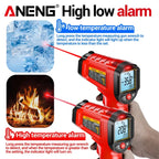 ANENG TH202 Infrared Thermometer Non-contact -50~600℃ Digital Laser Temperature Meter LCD display Pyrometer Point Gun Tester