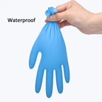 100/50Pcs Blue Disposable Nitrile Gloves Waterproof and Oil Proof Anti-static Durable Gloves For Kitchen Cooking Tools