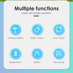 Black Animal RFID Reader 134.2KHz 125kHz USB/Bluetooth Pet Cat Dog Microchip Scanner FDX-B Glass Chip Identification Tag Reader