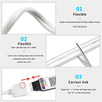 USB RGB Neon LED Strip 1M 2M 3M 5M WiFi 5V RGB Strip Work With Tuya App/Smart Life/Alexa for Game Home Neon Decor Lighting