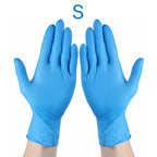 100/50Pcs Blue Disposable Nitrile Gloves Waterproof and Oil Proof Anti-static Durable Gloves For Kitchen Cooking Tools